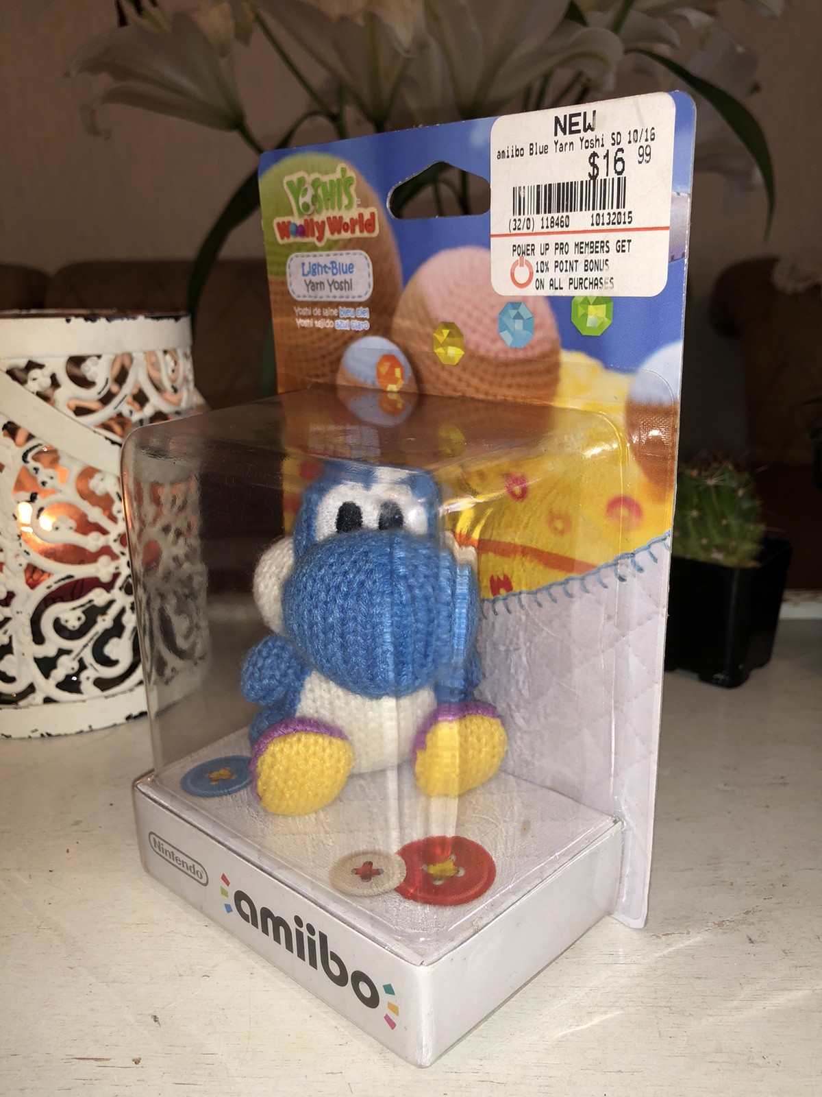 Nintendo Amiibo Light-Blue Yarn Yoshi Wii U & Nintendo 3DS Yoshi’s Wooly World