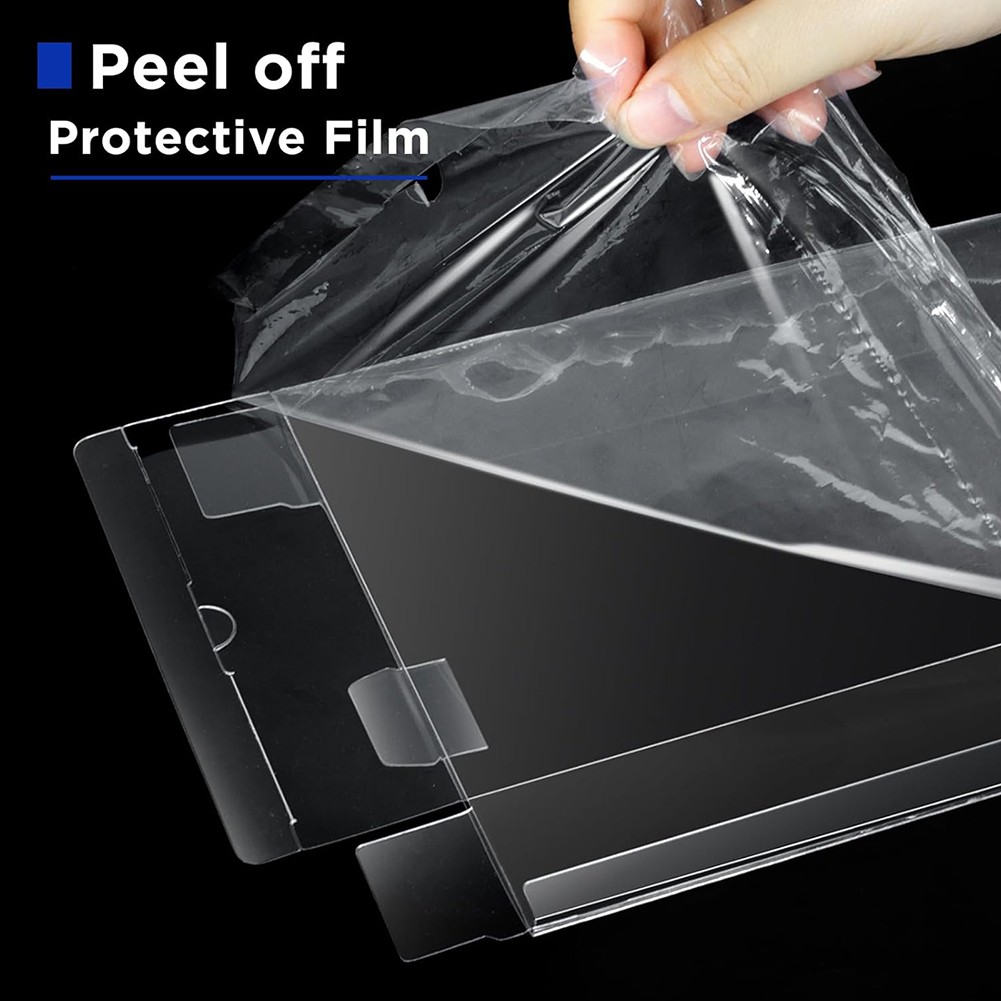 Display Case for Nintendo Game Cartridges NES Clear Plastic Protectors Storage