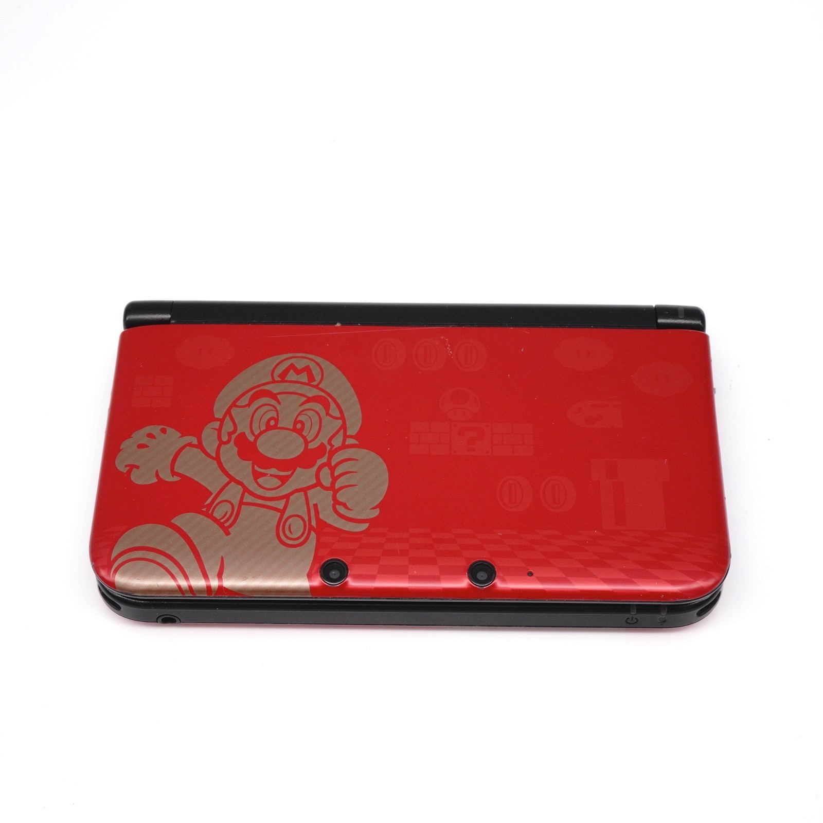 Nintendo 3DS XL Red Mario Gold Edition Game Console + extras (USA)