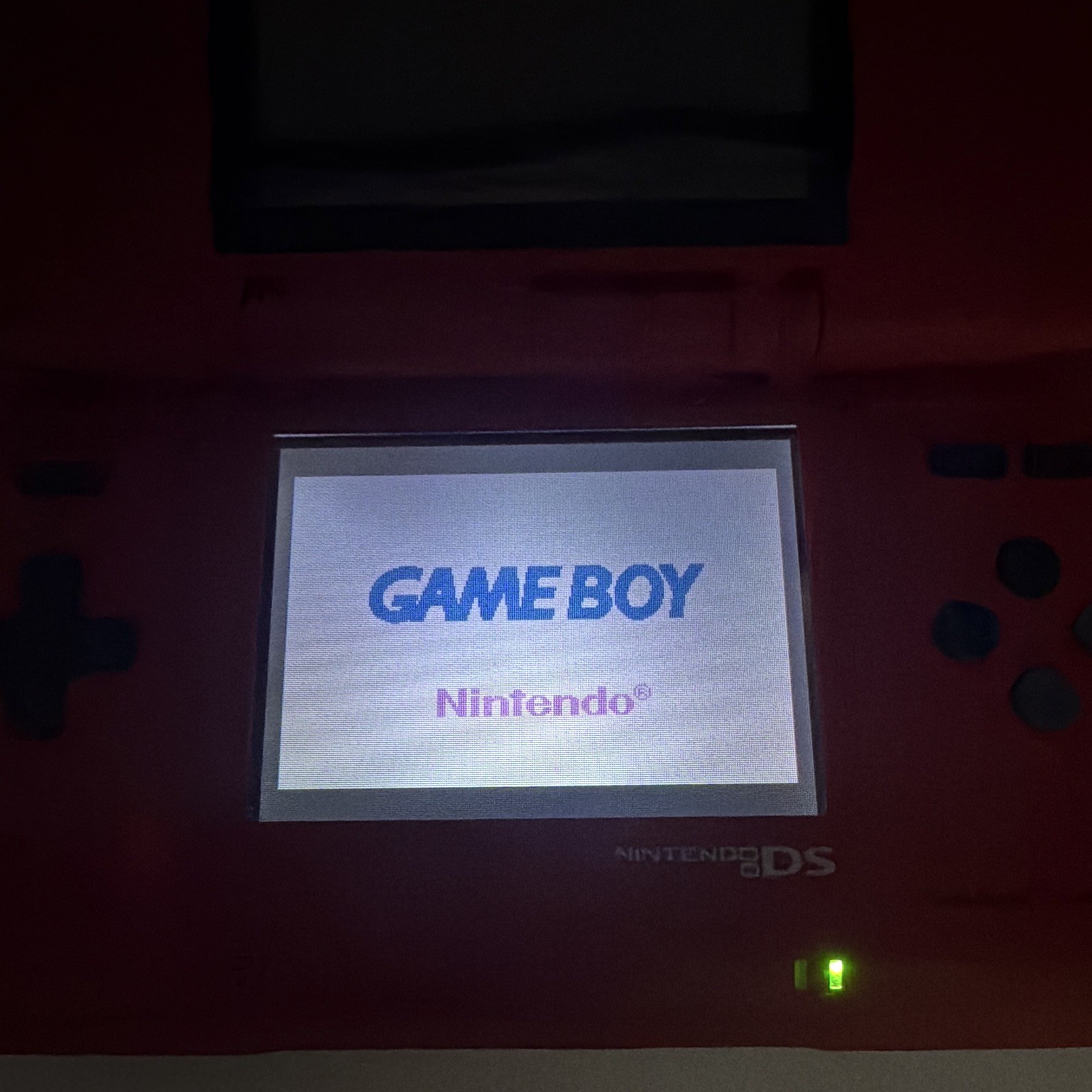 Nintendo DS Original Crimson Red Handheld Console –Tested & Working–New Shell