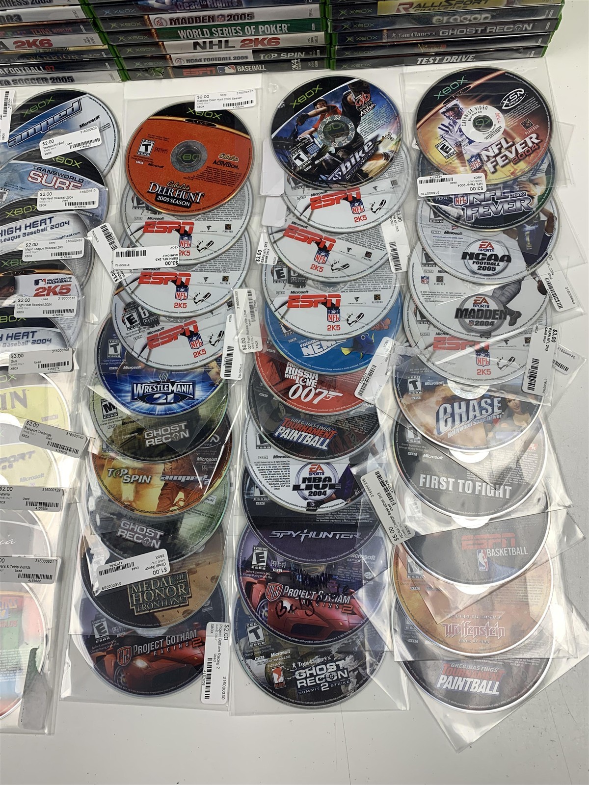 Lot of 182 Original Xbox Games Mixed Titles Bulk Wholesale Tested Working