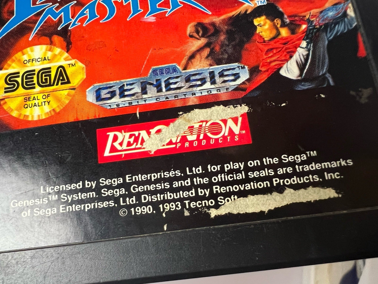 Elemental Master (Sega Genesis, 1993) Renovation Shooter – Tested And Working