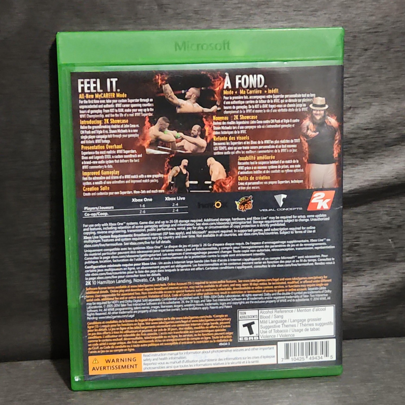 WWE 2K15 Microsoft Xbox One Game CIB John Cena