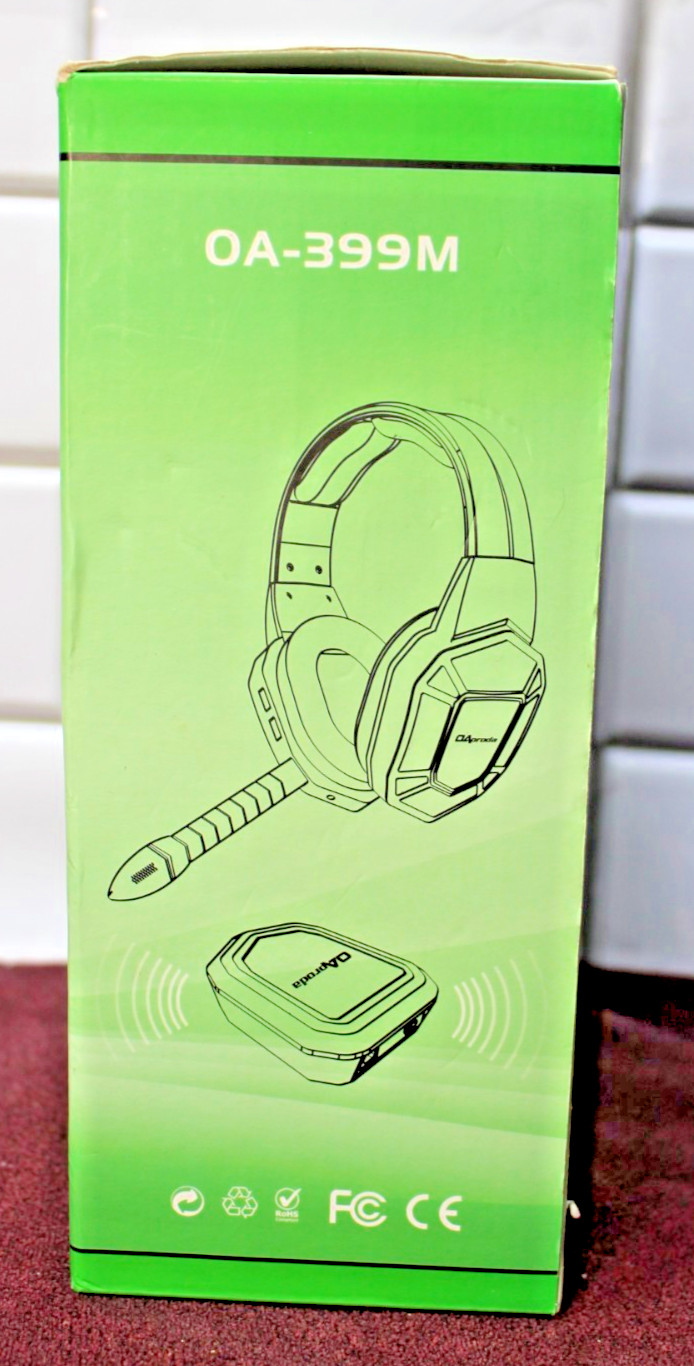 Gaming Headset Wireless 2.4 Ghz Oaproda -Headphones & Mike Combo New in Open Box