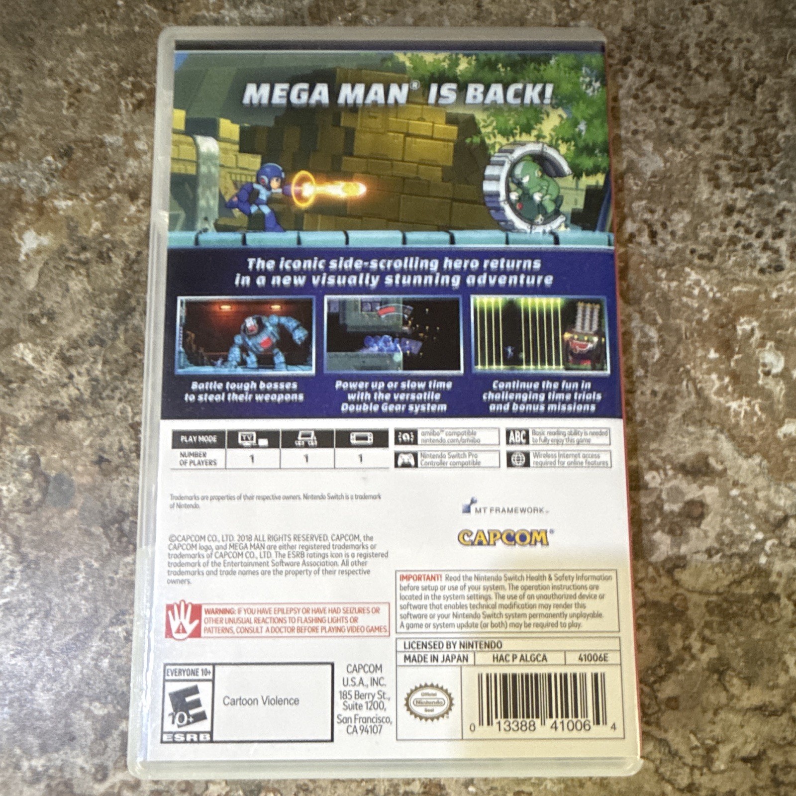 Capcom Mega Man 11 Nintendo Switch NTSC-U/C E10+ Everyone 10+ 2018