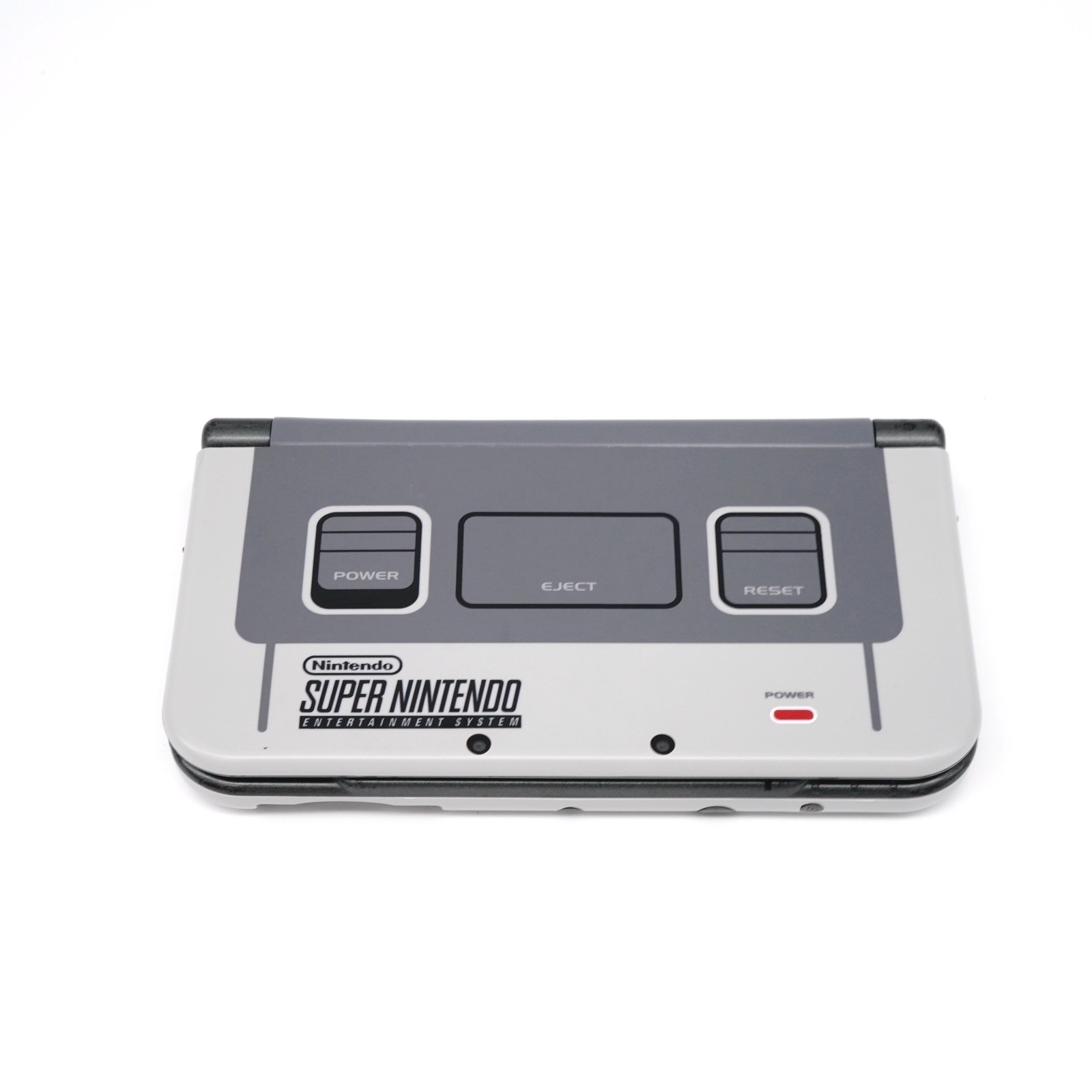 Nintendo NEW 3DS XL LL w/ SNES Retro Gray Console Plates (USA Seller)