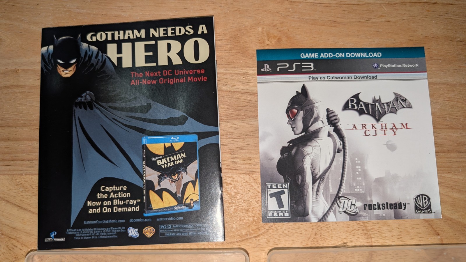 BATMAN: ARKHAM CITY (Sony PlayStation 3) Complete with Manual & CAtalog for PS3