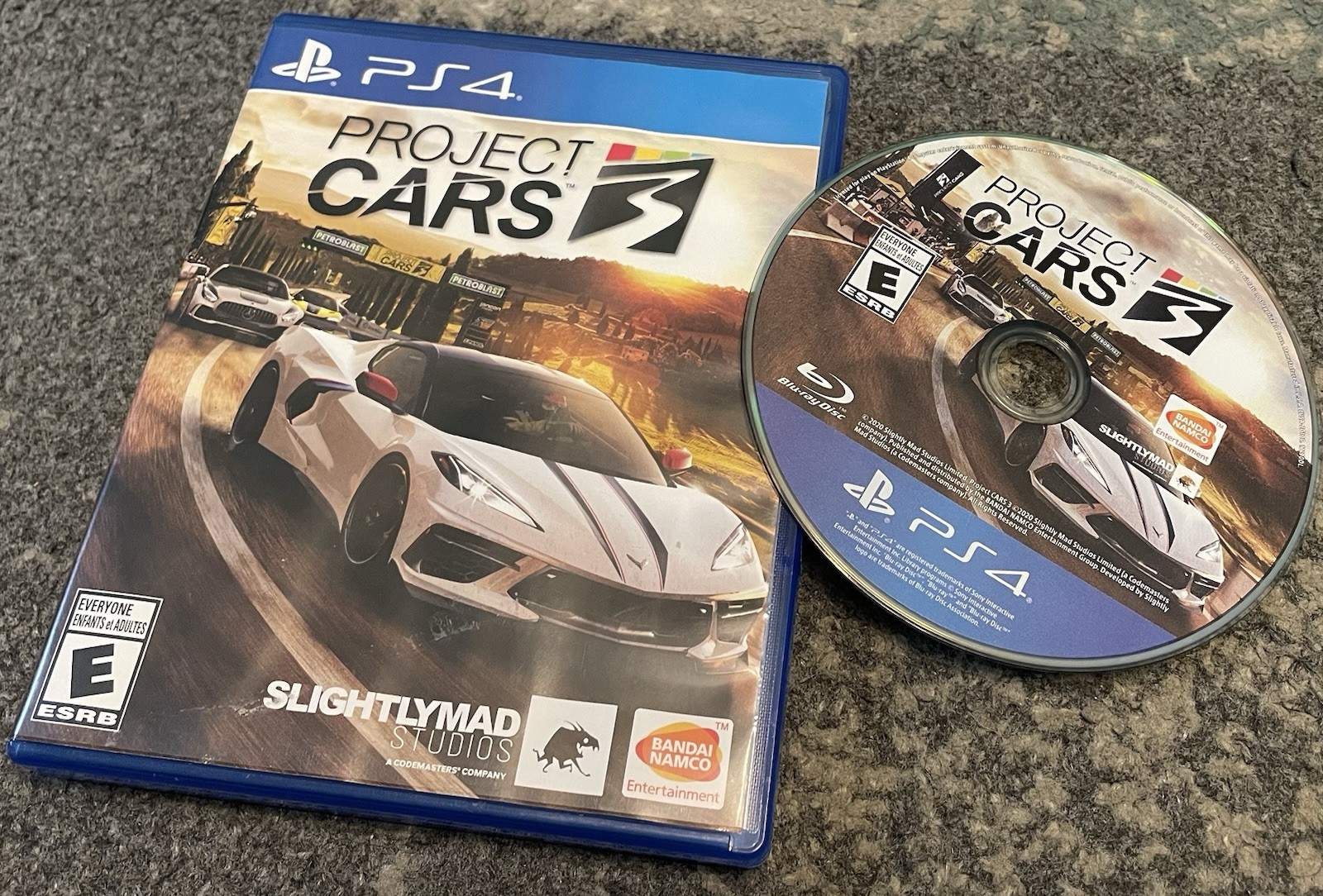 BANDAI NAMCO Project CARS 3 PS4 PS5 Car Racing Driving Video Game Multiplayer