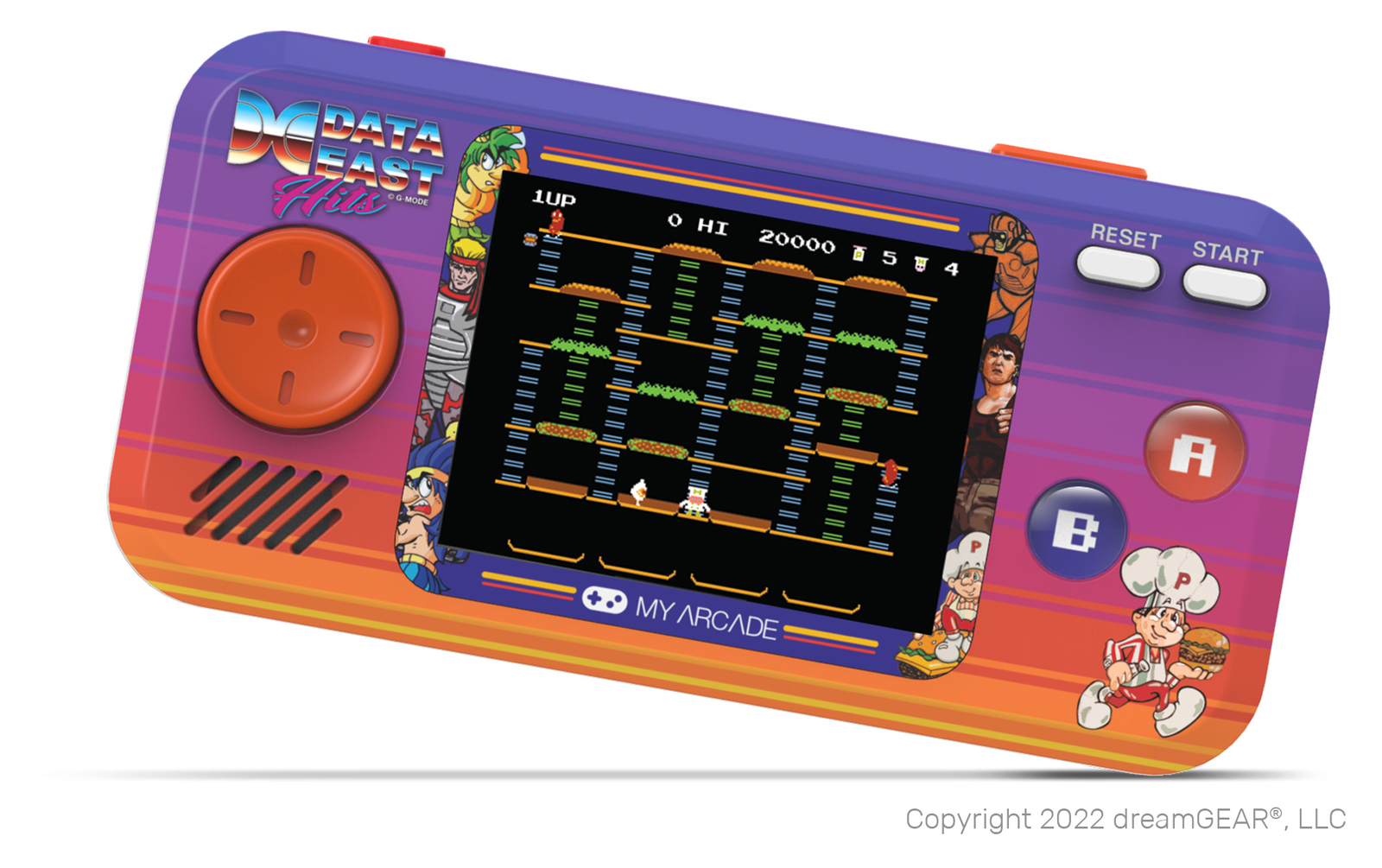 My Arcade Officially Licensed Data East Hits Packet Players Portable 300+ Games