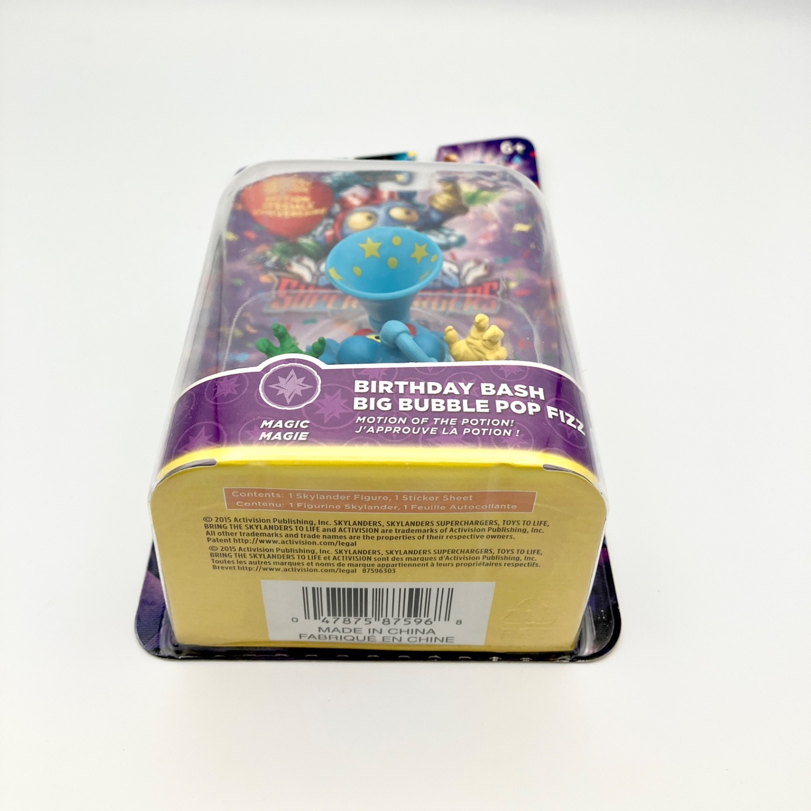 Skylanders Superchargers Birthday Bash Big Bubble Pop Fizz Figure NEW SEALED