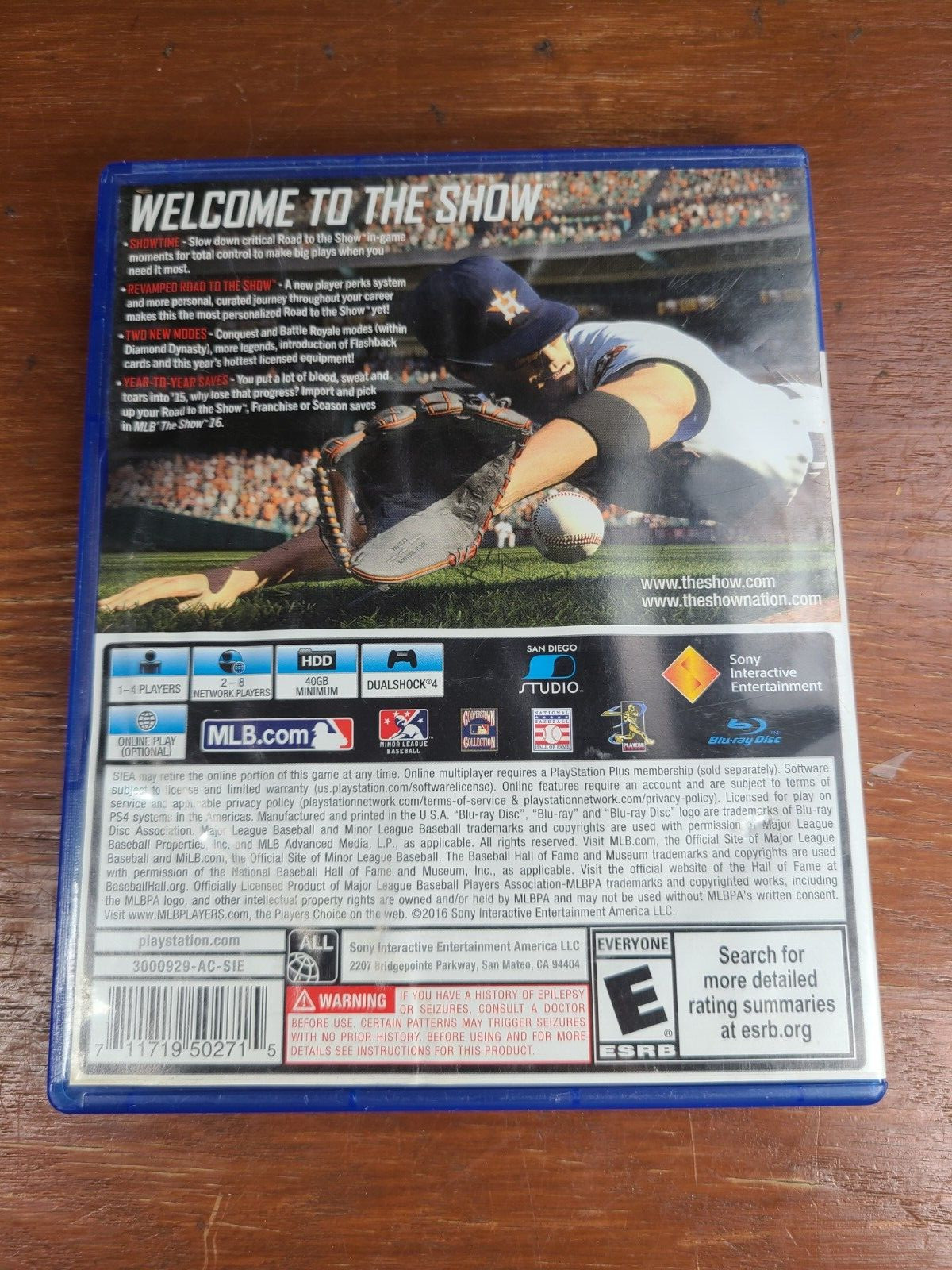 MLB: The Show 16 (PS4 PlayStation 4, 2015) Tested + Working