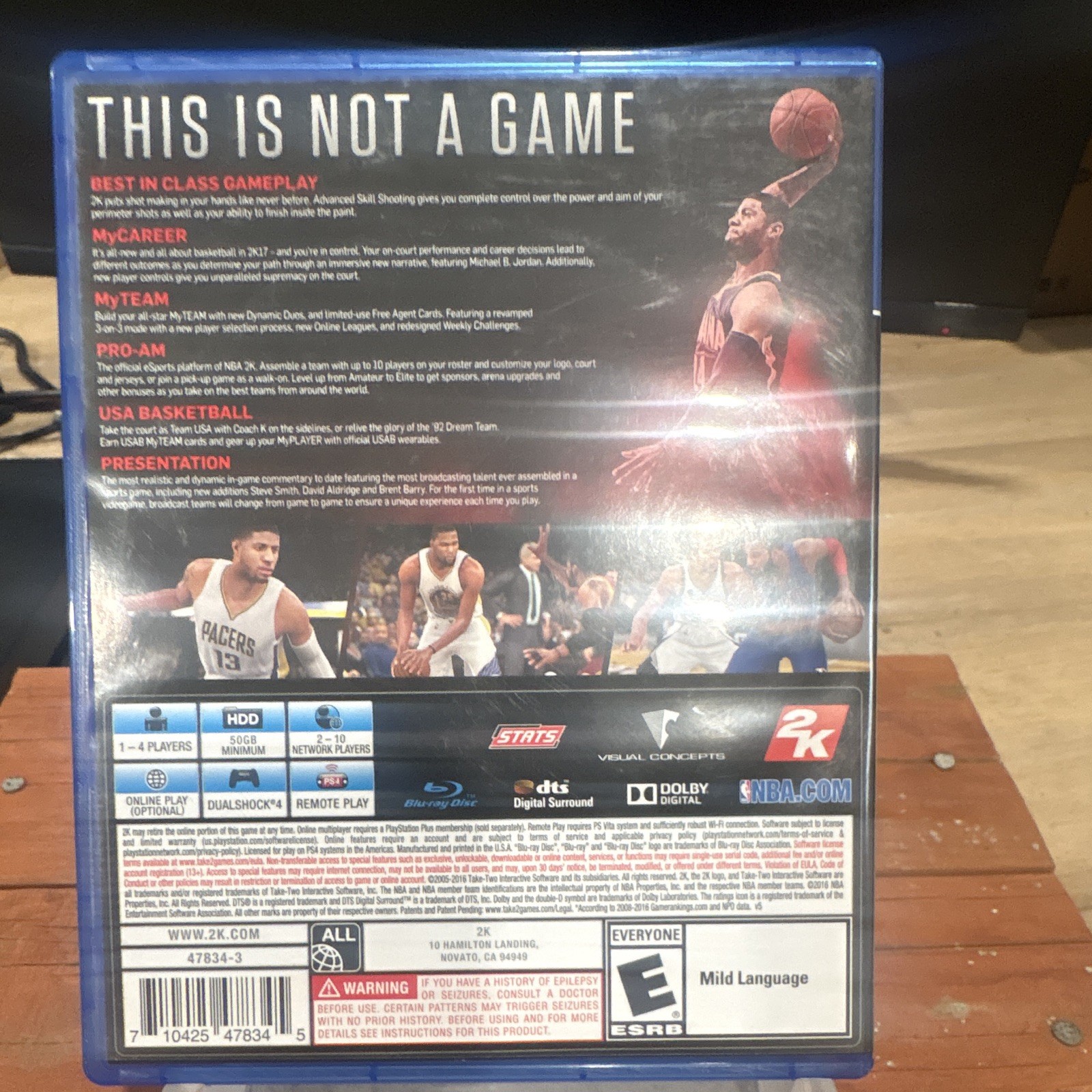 2K NBA 2K17 Sony PS4 E NTSC-U/C 2016 Online Multiplayer Basketball Sports