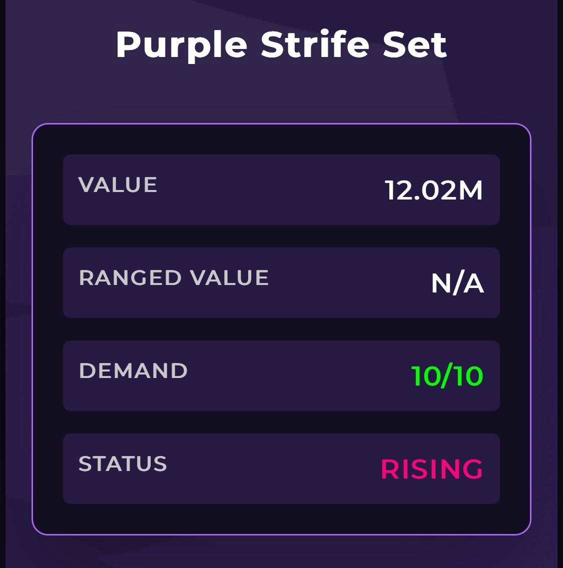 MVSD Purple Strife Set | Murderers Vs Sheriffs Duels