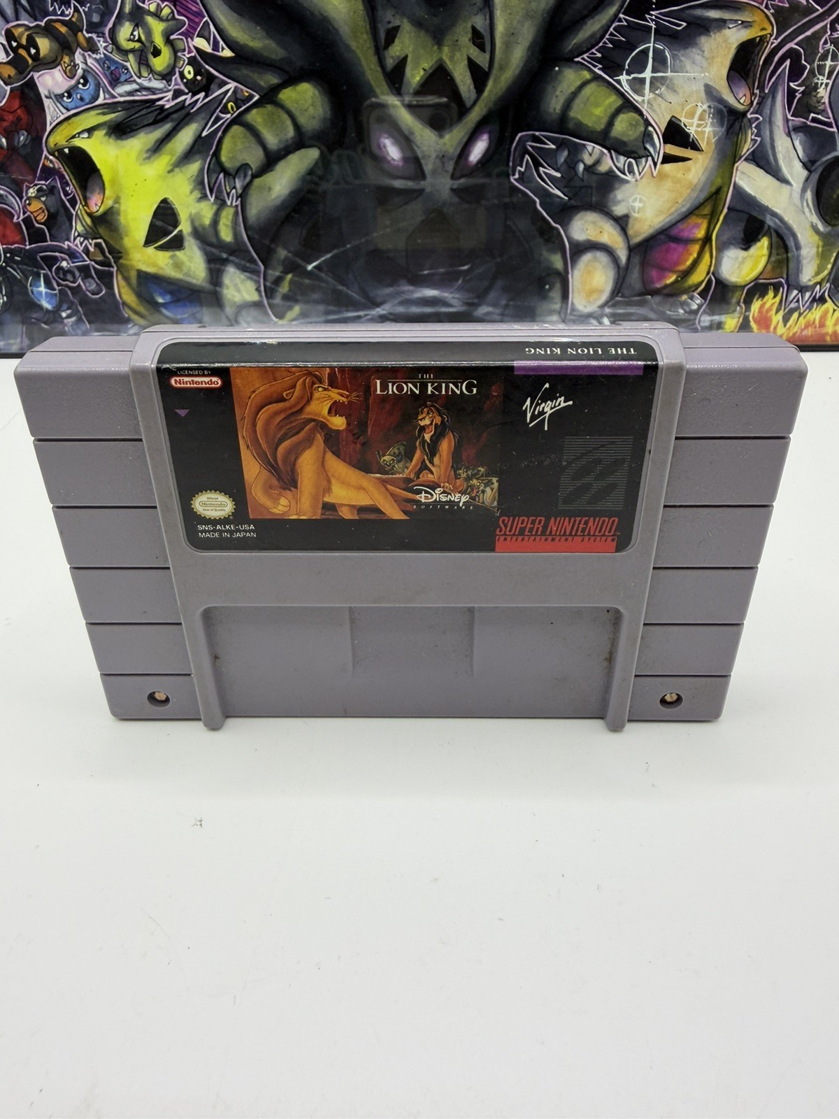 The Lion King Super Nintendo SNES Working Game Cartridge Disney tested