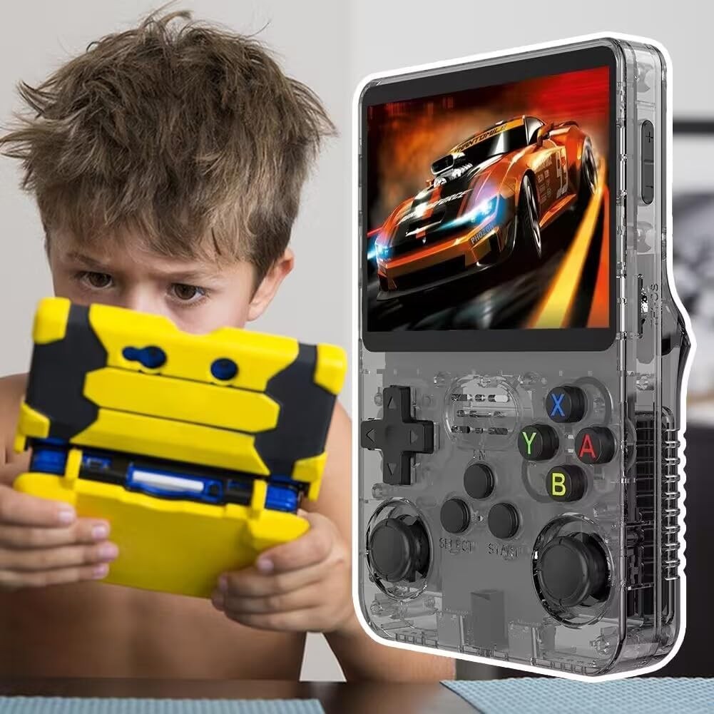 R36S Retro Handheld Video Game Console Linux System 3.5 Inch IPS Screen 128GB