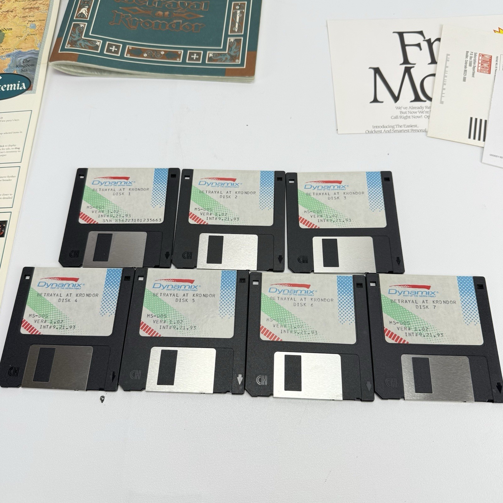 Betrayal at Krondor PC 3.5″ Disk 1993 RPG Adventure Dynamix Game. Fully Complete