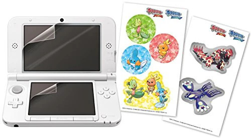 Authentic Pokemon ORAS Screen Protector Film for Nintendo 3DS XL LL Japanese NEW