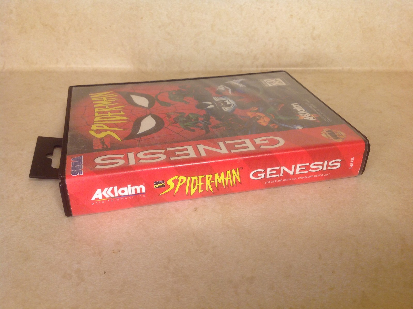 Spider-Man Sega Genesis 1994 CIB with Manual Untested EXC. / NM Cartridge