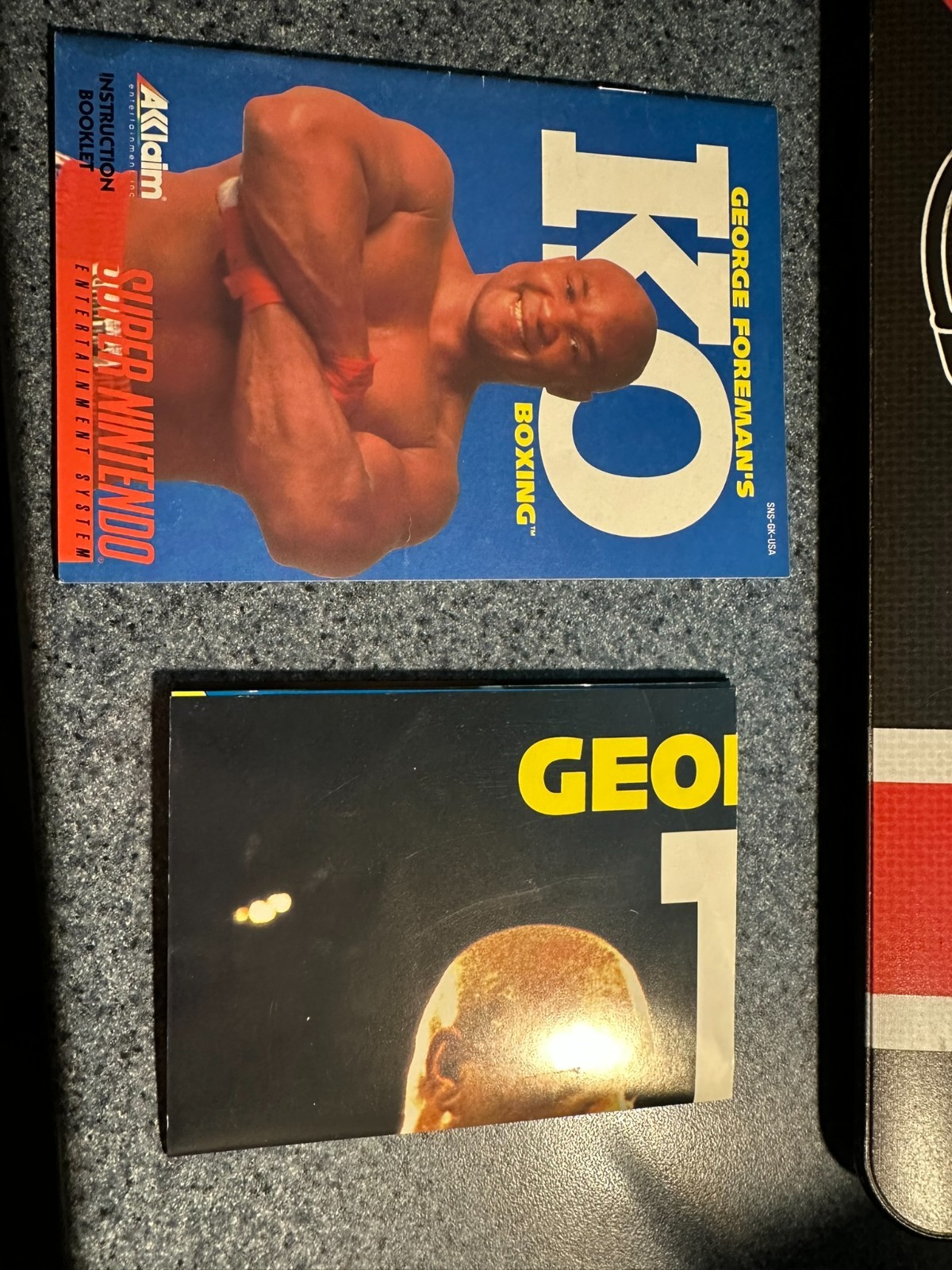 George Foreman’s KO Boxing for Super Nintendo (SNES) CIB Complete Excellent