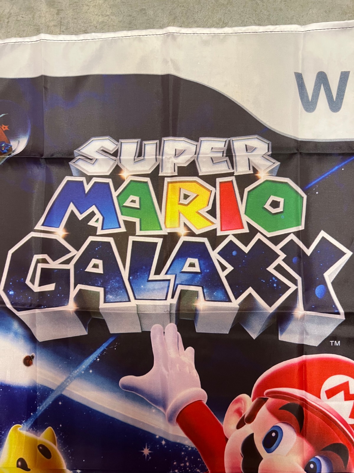 Super Mario Galaxy Wall Flag Banner Tapestry 2 x 3 Ft, Wii