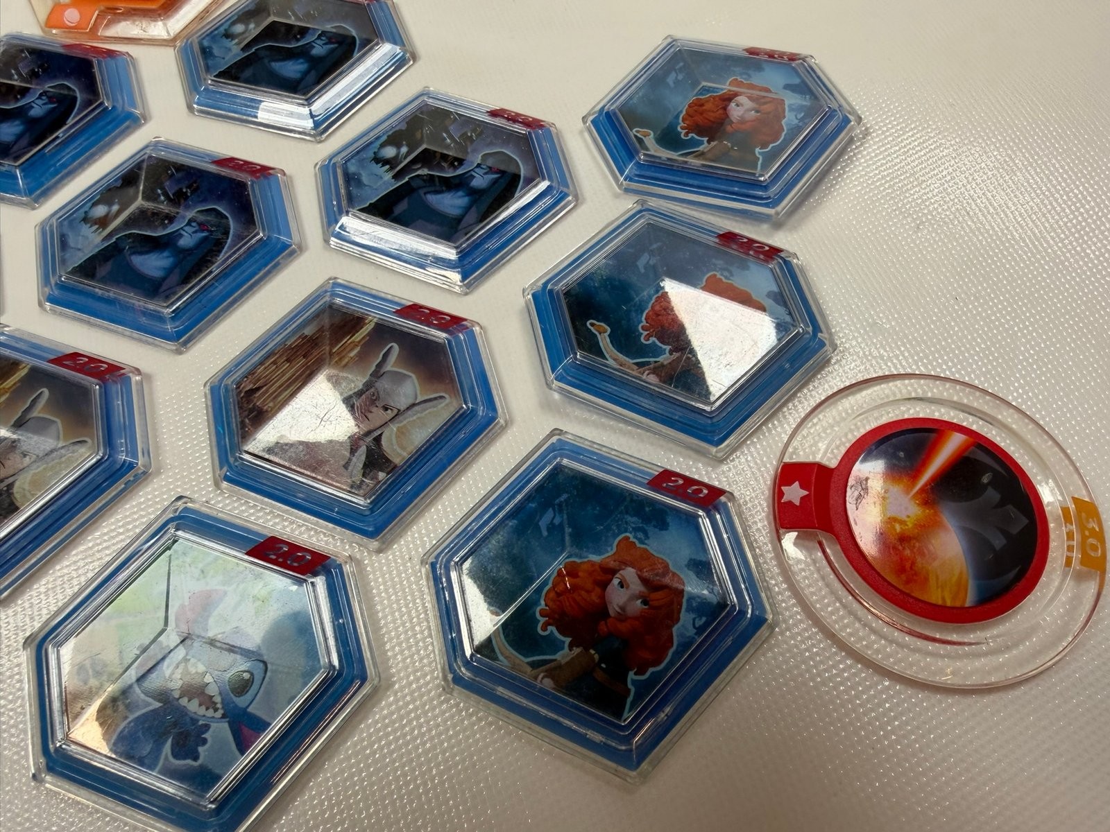 Disney Infinity Power Disc Lot – Merida, Thor, Stitch – 11 Discs