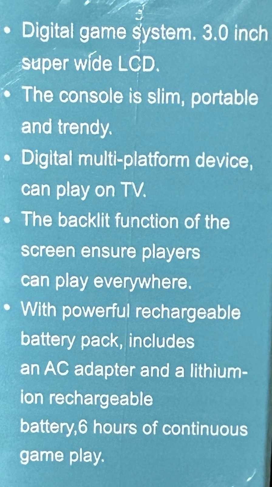 Game Box Plus Handheld 3.0″ Backlit LCD Console Yellow w/ RCA AV Cable