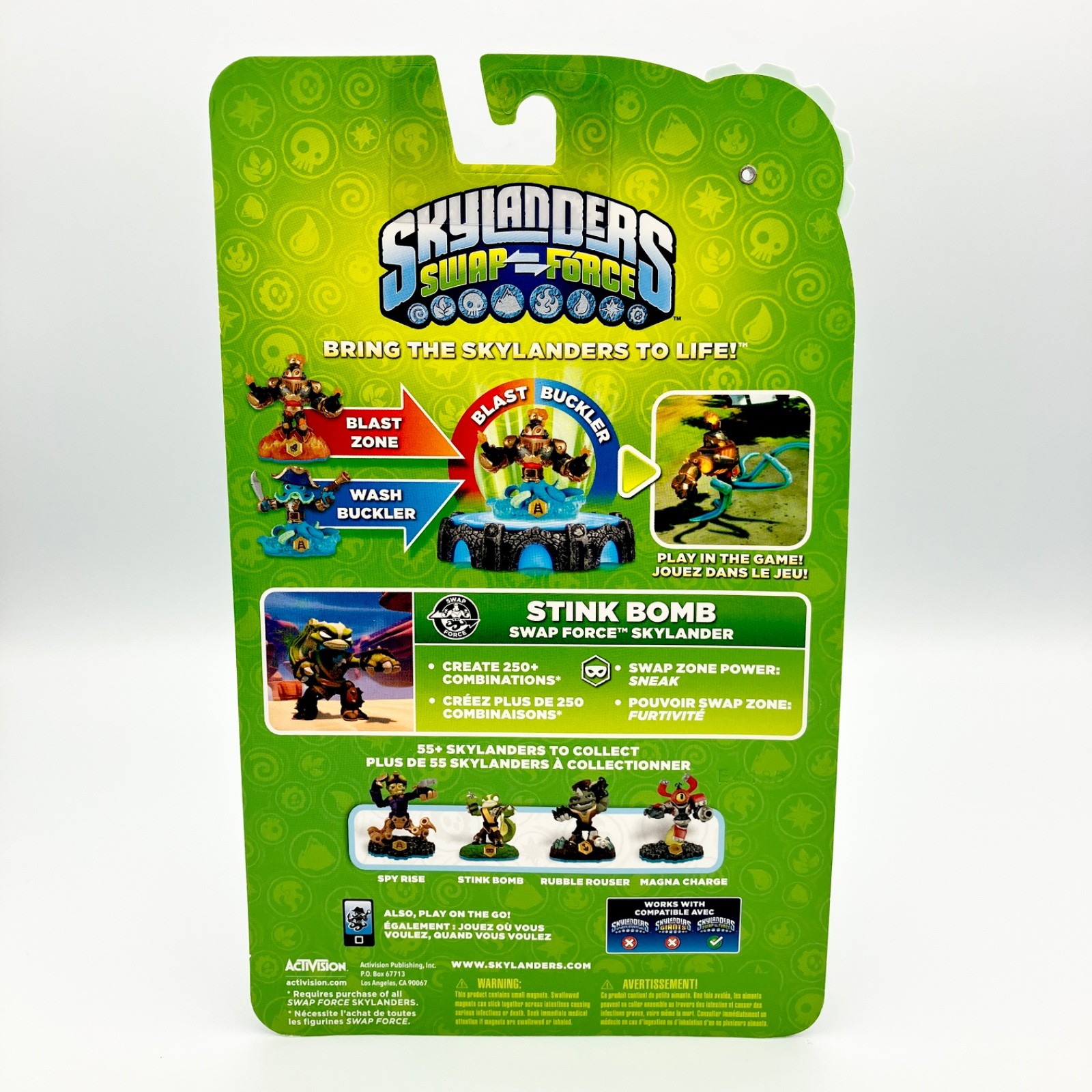 Skylanders Swap Force Stink Bomb Figure Character NIB Activision NEW SEALED