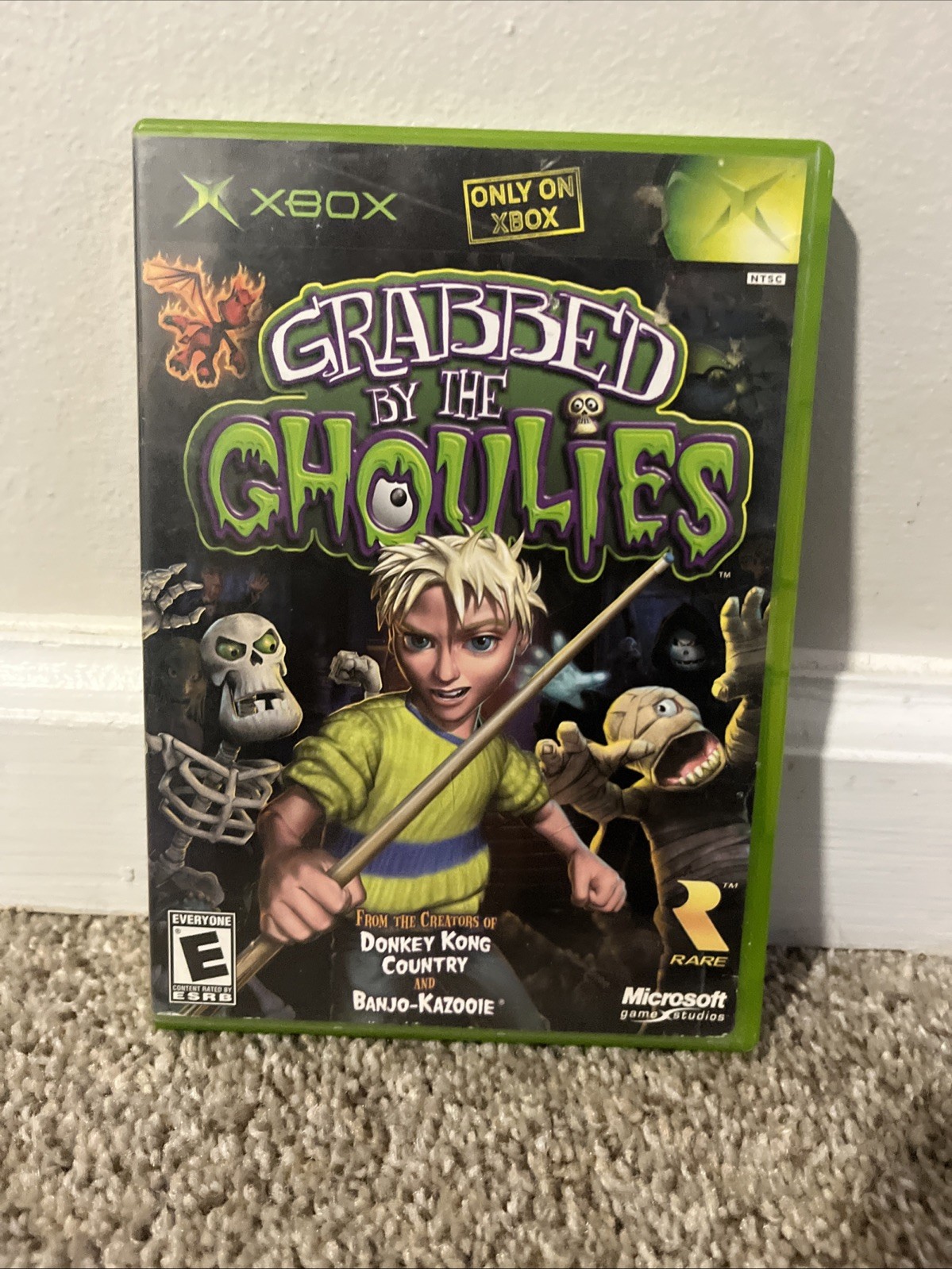 Grabbed by the Ghoulies Microsoft Xbox 2003 Game & Box Only (missing Manual)