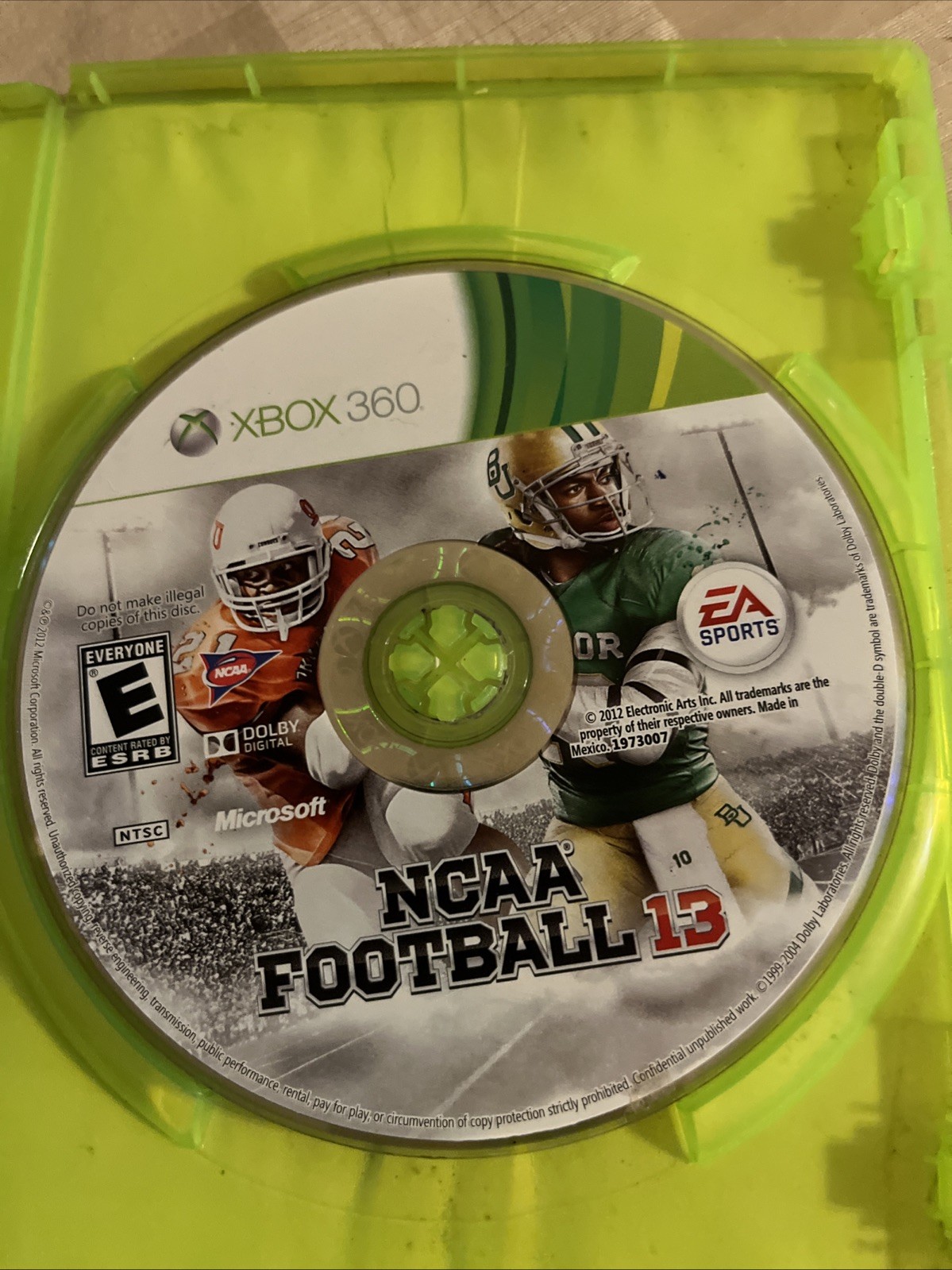 NCAA Football 13 (Microsoft Xbox 360, 2012)