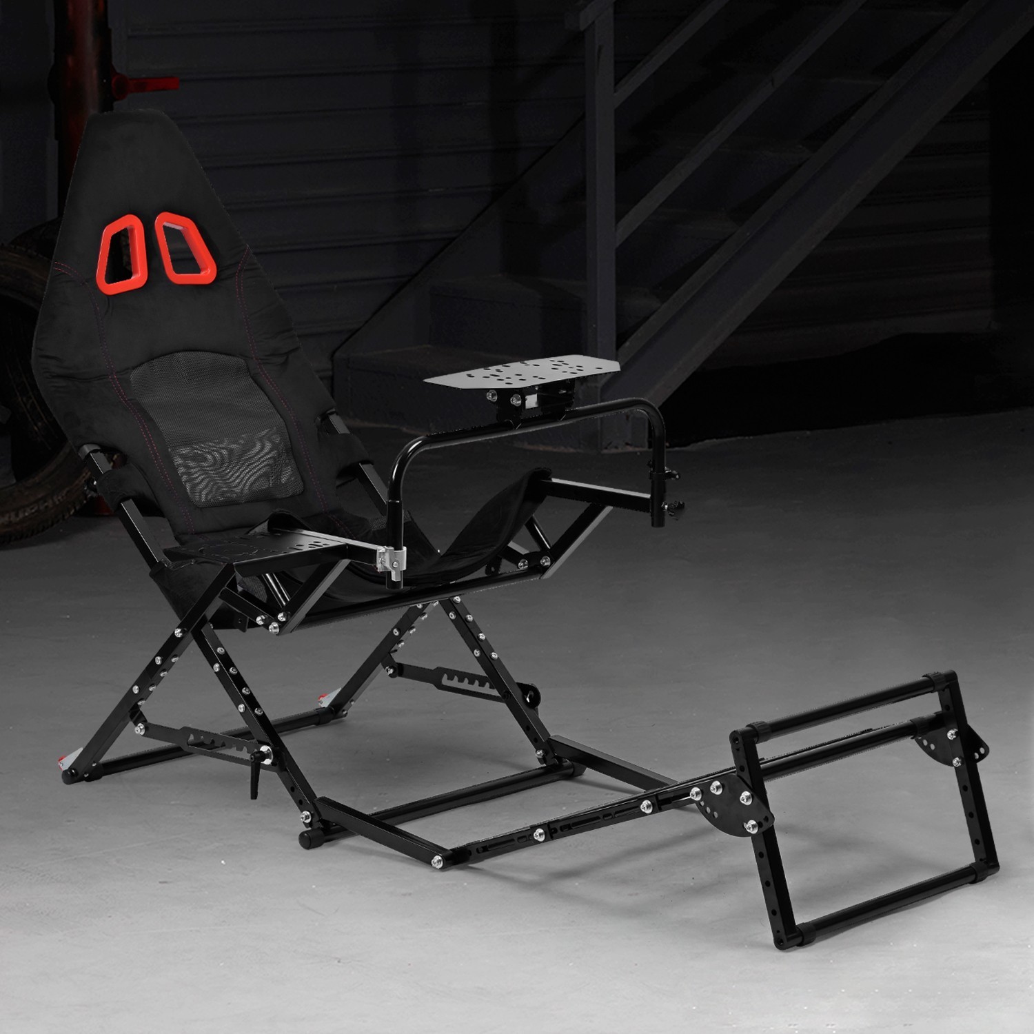 Dardoo Foldable Racing Simulator Cockpit Fit Logitech G923 G29 Moza Thrustmaster