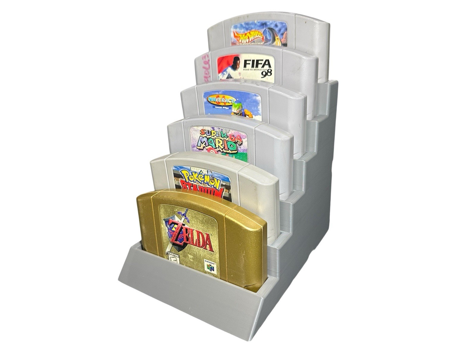 N64 Nintendo 64 Game Cartridge Display Stand Modular Expandable 3D Printed