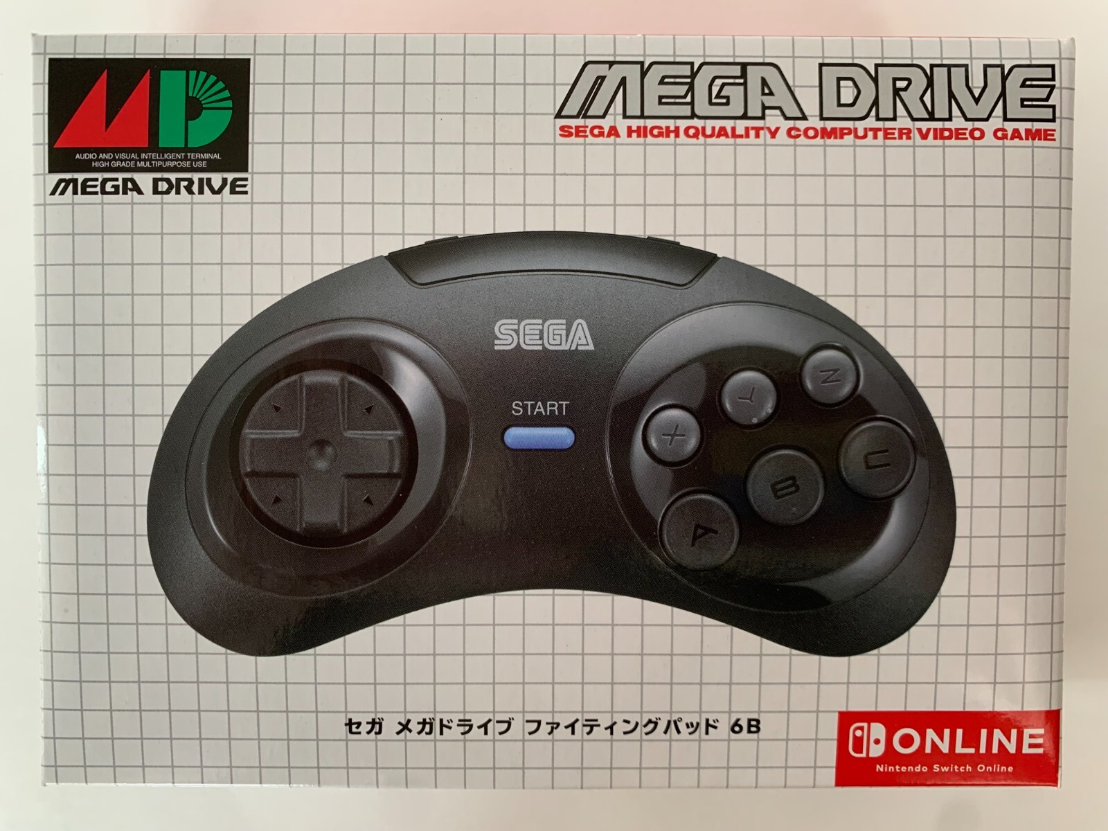 SEGA Mega Drive Fighting Pad 6B Controller Nintendo Switch Online Free Shipping
