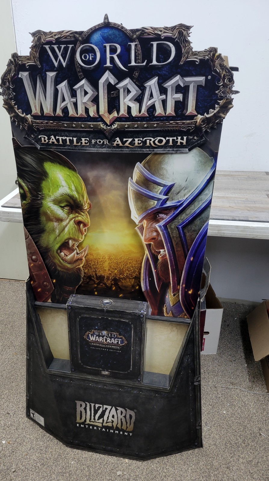 5ft WoW Battle Of Azeroth Game Stop Gaming Store 3D Display Promo World Warcraft