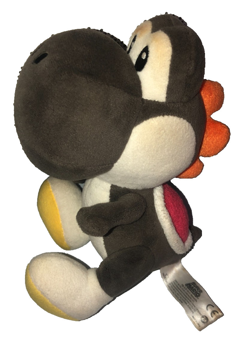 Yoshi Mario DS Plush Gray Black Little Buddy Sanei 2015 Nintendo Japan Rare B