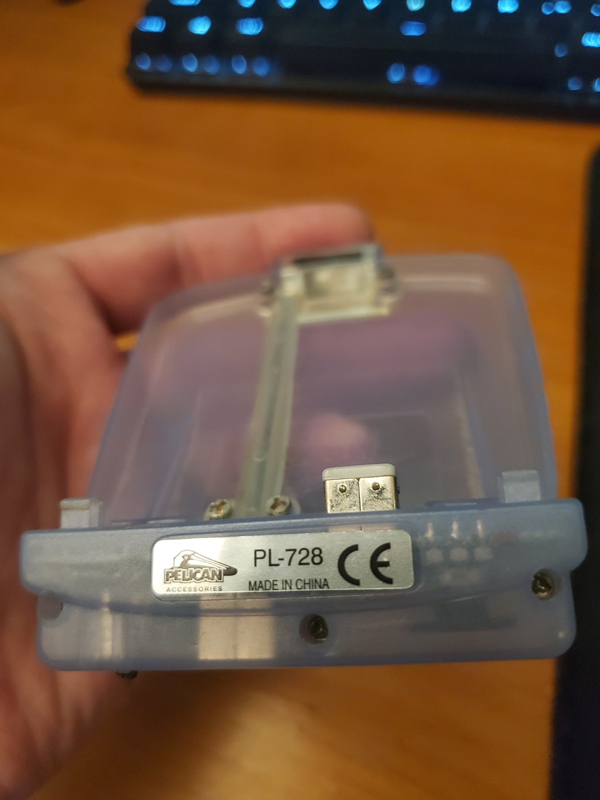 Gameboy Advance Pelican Light Screen Clear Purple Tested (Accessory Only!)