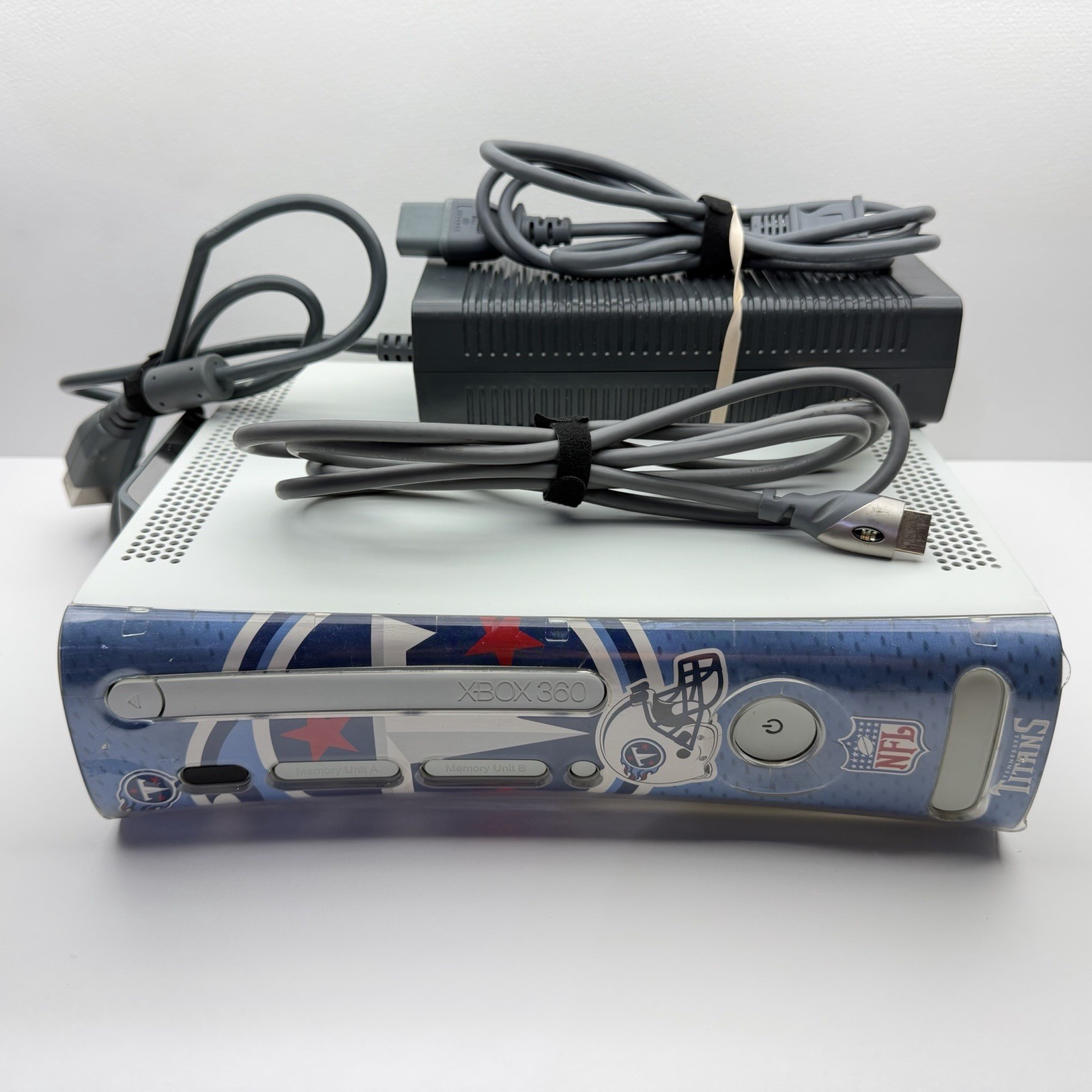 Xbox 360 Fat White Console Zephyr 20GB Cleaned & Tested New Paste With Cords