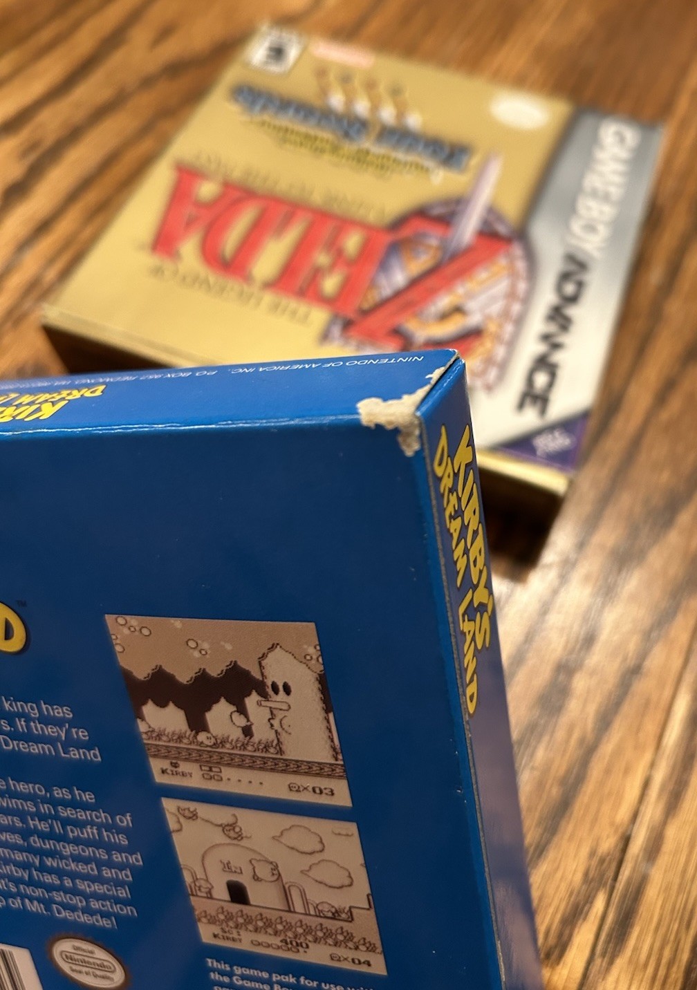 Kirby’s Dream Land Nintendo Game Boy, 1992 Complete Box Zelda Four Swords GBA CI