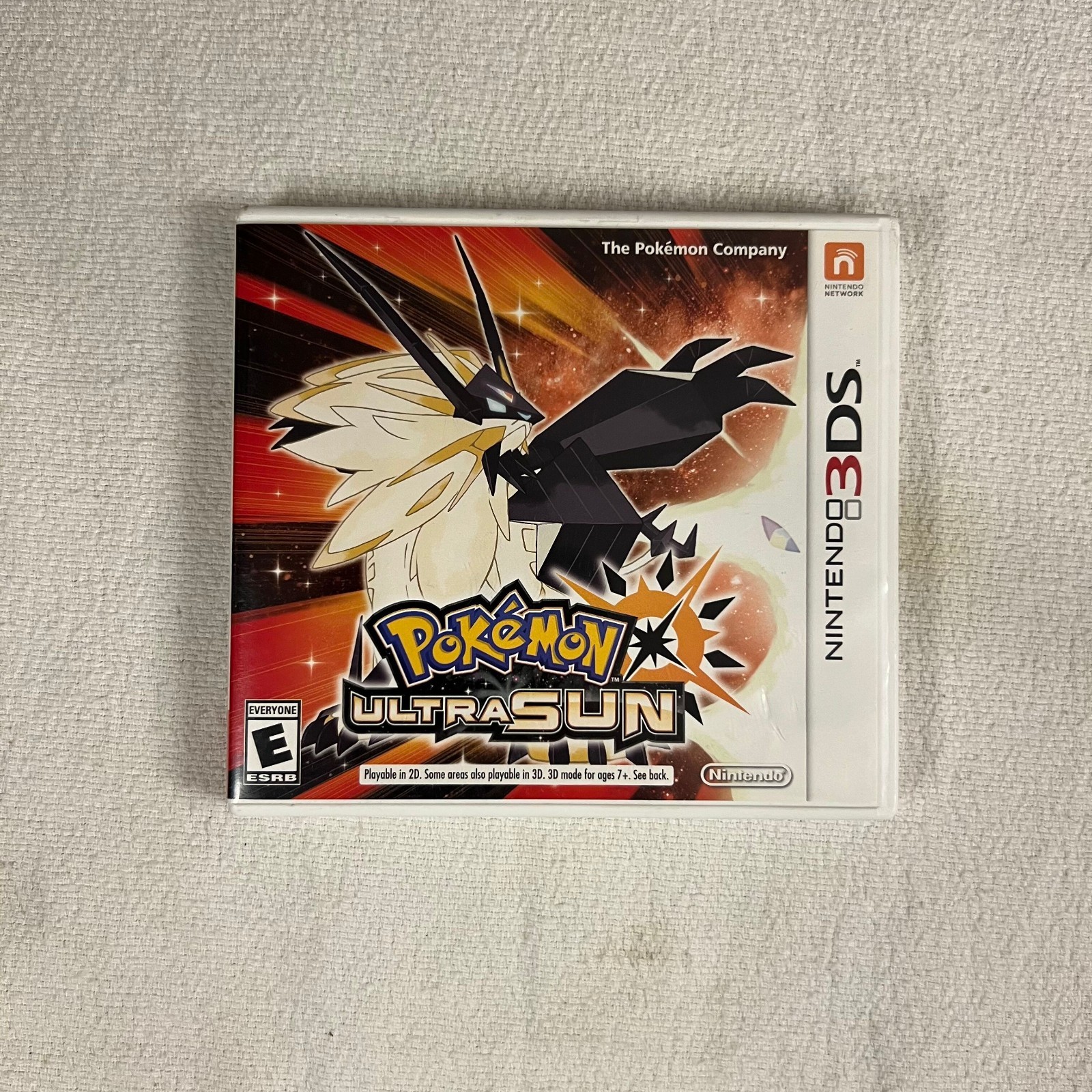 Pokemon Ultra Sun Nintendo 3DS 2017 Case Only NO GAME