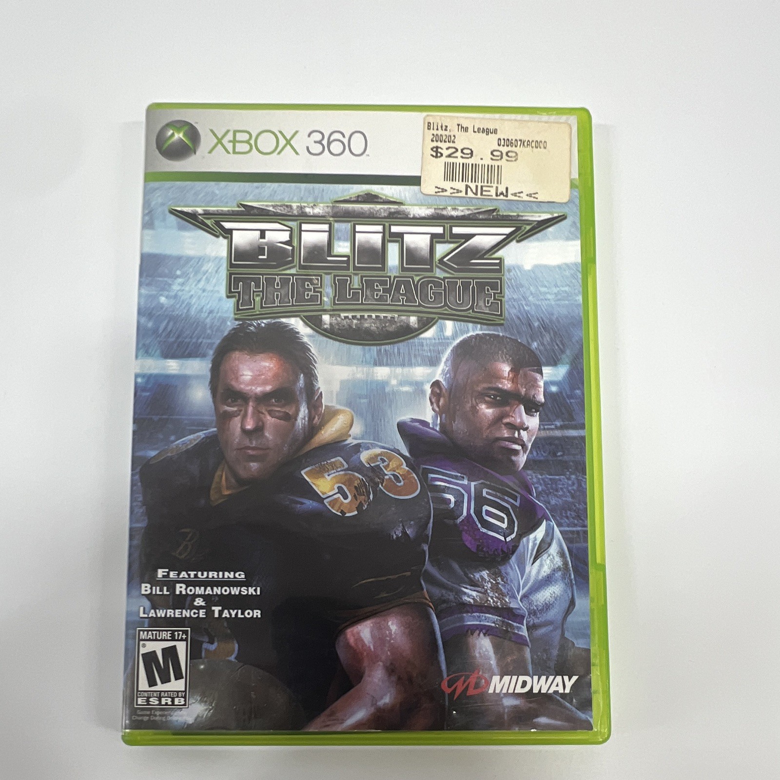 Midway Blitz: The League Microsoft Xbox 360 M NTSC-U/C 2006 Football Manual