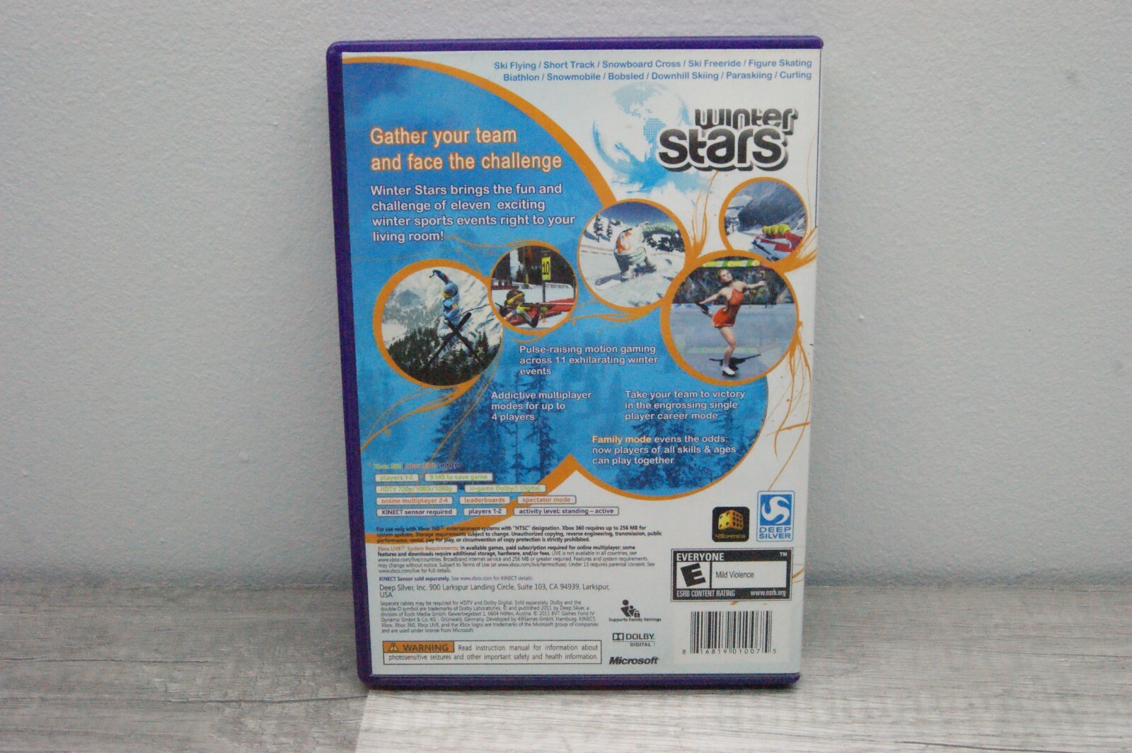 WINTER STARS XBOX 360 KINECT Used good condition w/ manual. 