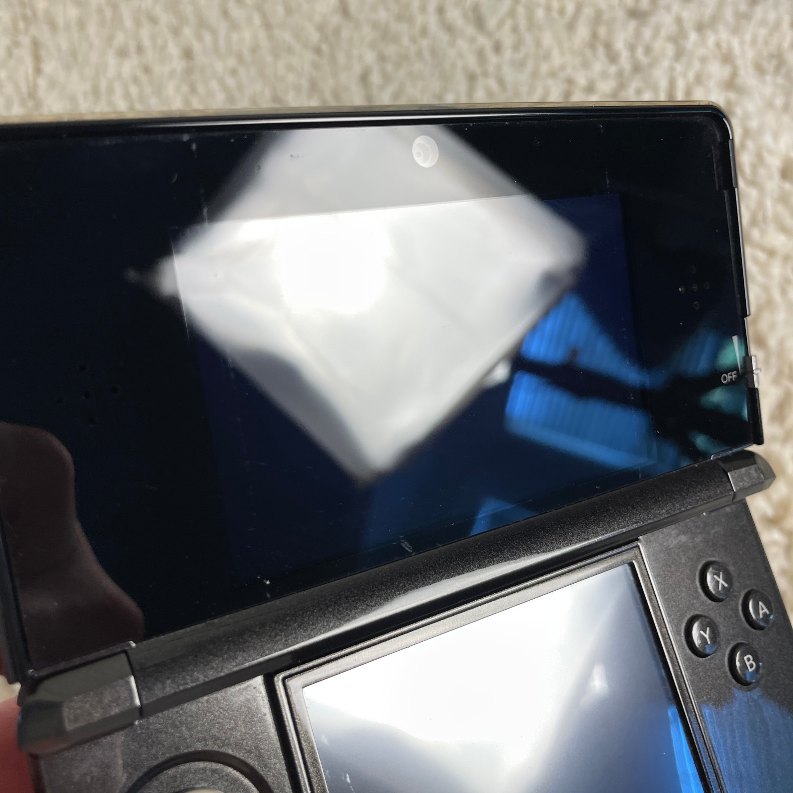Nintendo 3DS Cosmo Black Handheld Console System CTR-001 Tested