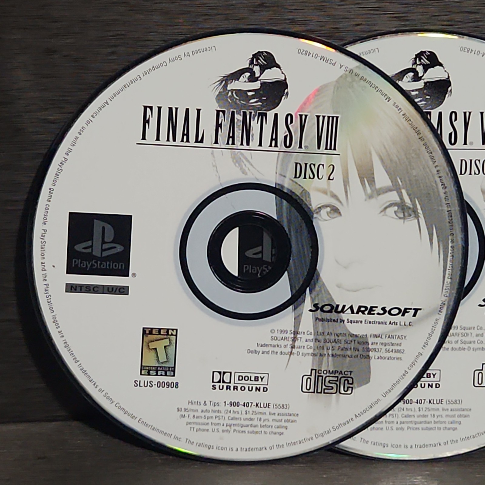 Final Fantasy VIII 8 PlayStation 1 PS1 Game Discs Refurbished 1 2 3 4 All
