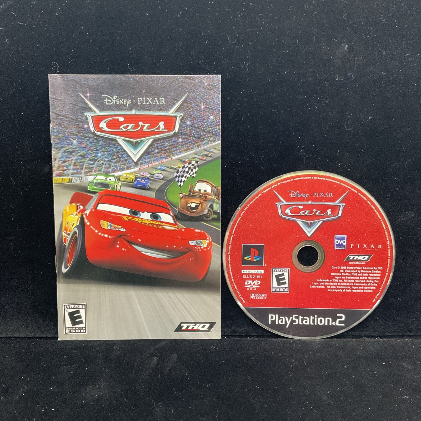 Cars (PS2) Tested & CIB Clean 1 YR Warranty Refurbished Mint Disc Free Shipping