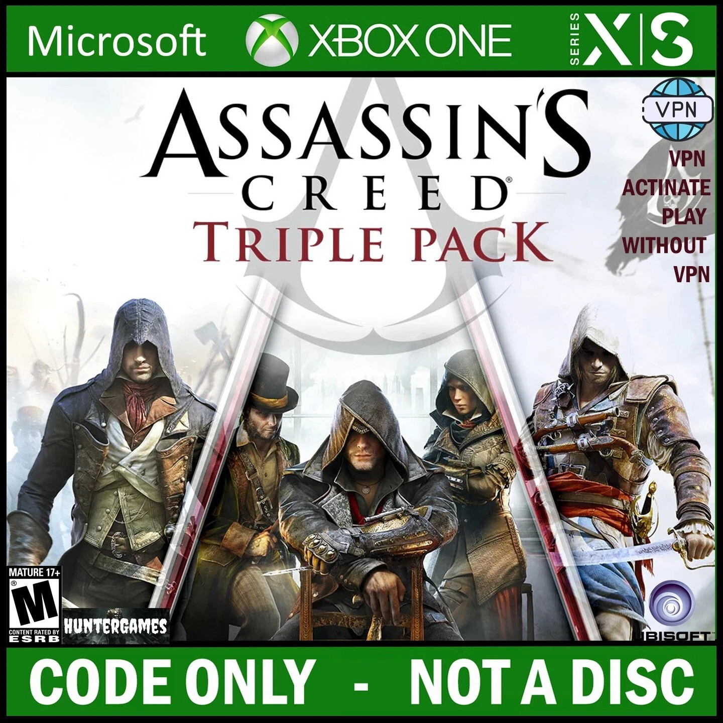 Assassin’s Creed Triple Pack (Xbox One) Key Argentina Reg: ☑VPN Global ☑ No Disk
