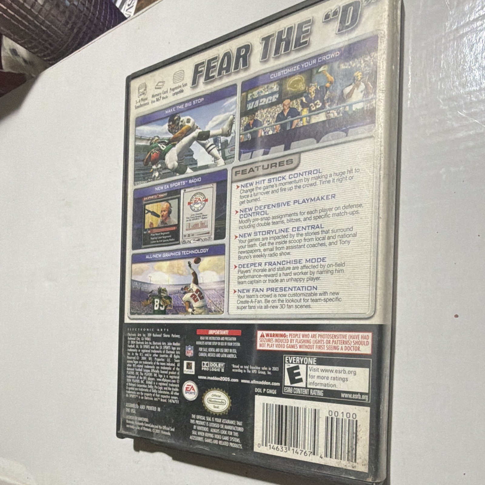 EA Sports Madden NFL 2005 – Nintendo GameCube Football E 2004 NTSC-U/C