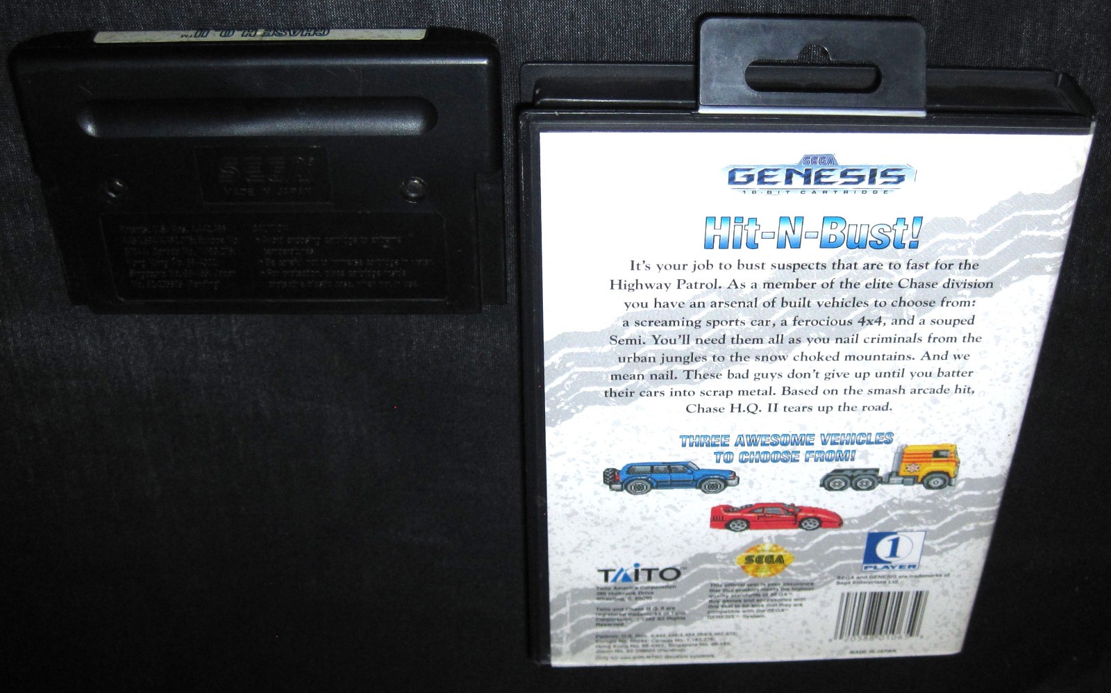 Chase H.Q. II (Sega Genesis, 1992) Authentic