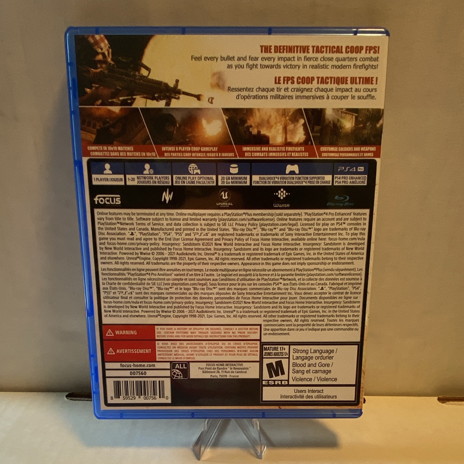 Focus Home Insurgency Sandstorm PS4 Tactical Shooter Multiplayer Online M 2021
