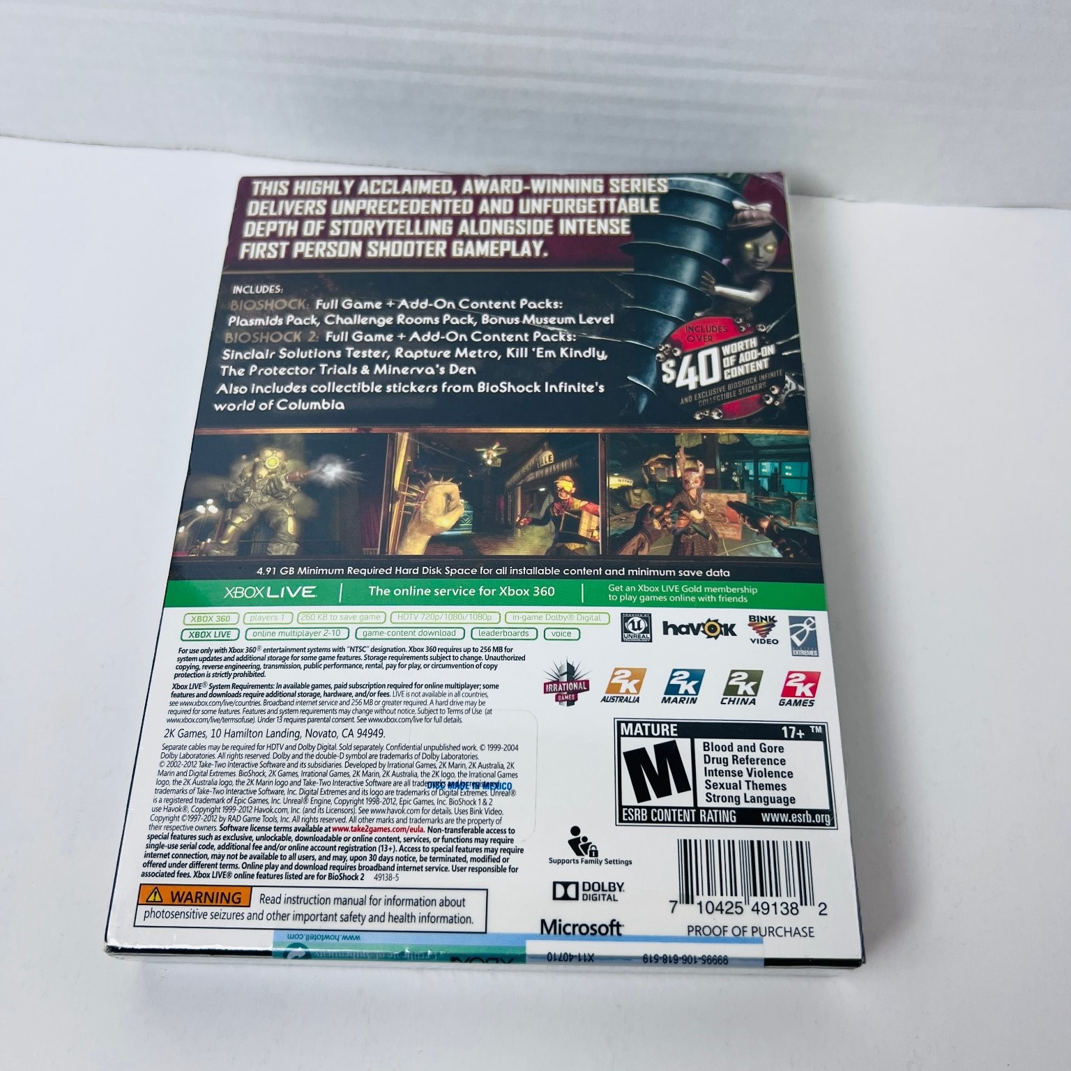 BioShock Ultimate Rapture Edition Xbox 360 Video Game New Sealed