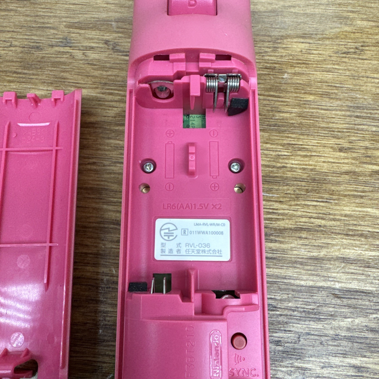 Nintendo Wii Remote Motion Plus Pink OEM Controller RVL-036 Tested Wiimote