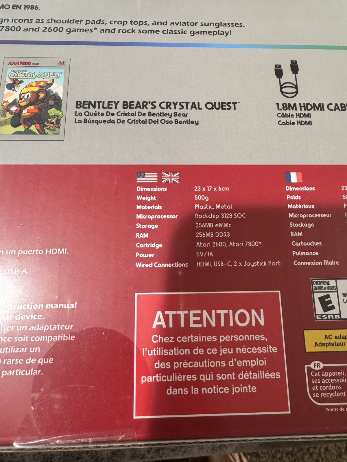 Deep Silver Atari 7800+ Console & Wireless Controller HDMI Output BRAND NEW
